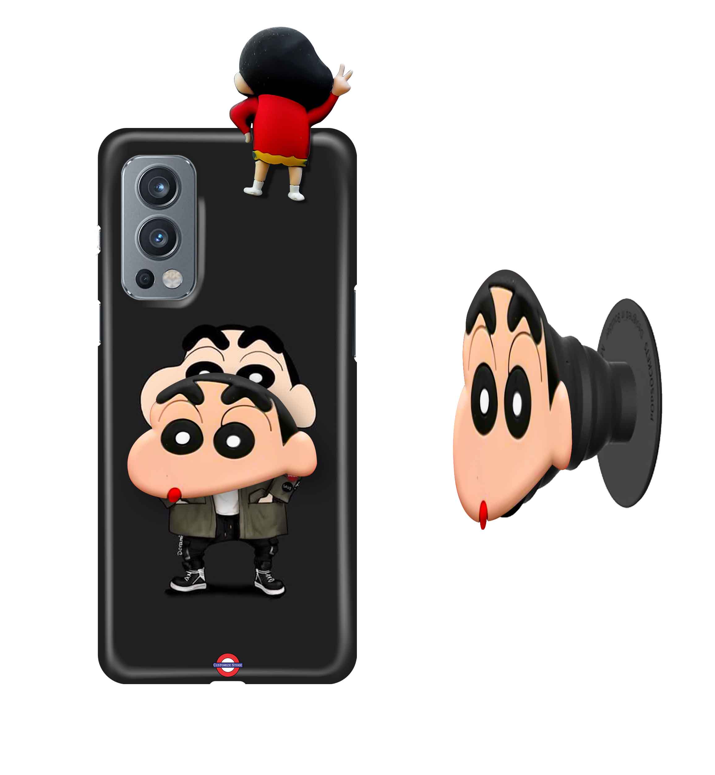 Shin Chan Toy Popsocket Mobile Case